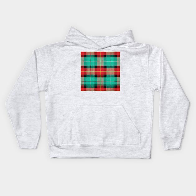 Scottish tartan Prince Edward Island Kids Hoodie by kavalenkava